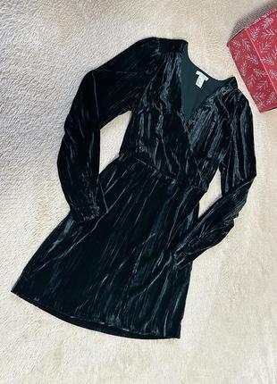 Велюрова сукня h&m