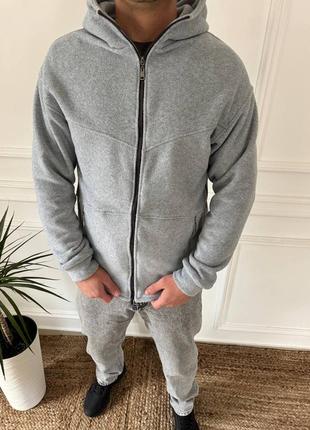 Теплая кофта-флиска на молнии