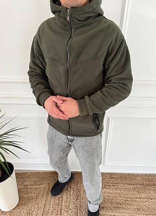 Теплая кофта-флиска на молнии