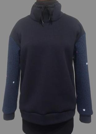 Худи - оверсайз из трёхнитки с начесом