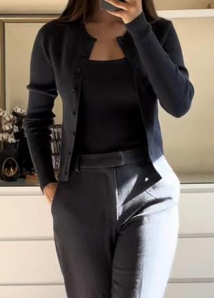 Комплект из топа и кардигана zara