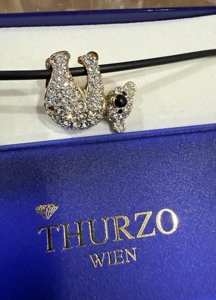 Шикарная украшения на шею панда в камнях