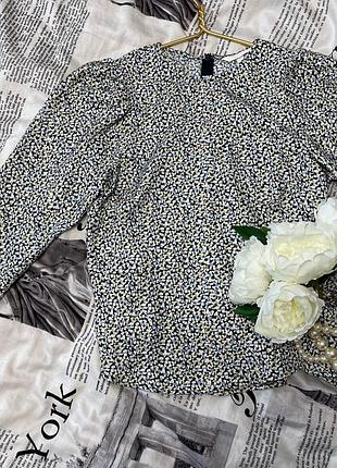 🛋️красивая полиэстеровая блуза от h&amp;m с длинным рукавом.
