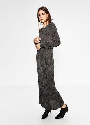 Zara трикотажное платье
