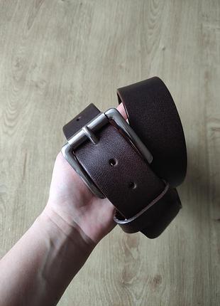 Шикарный мужской кожаный ремень echt leder, made in italy.размер - 85