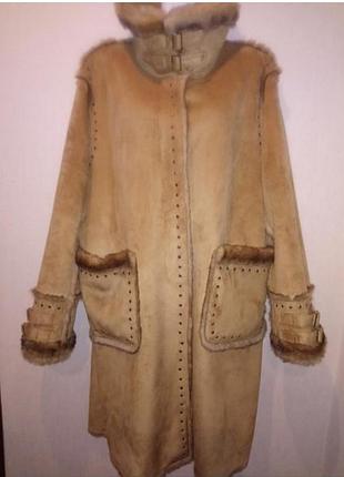 🌸🕊️🌿 ...  пальто дубленка эксклюзив р.48 оверсайз " dennis basso" ... 🌿🕊️