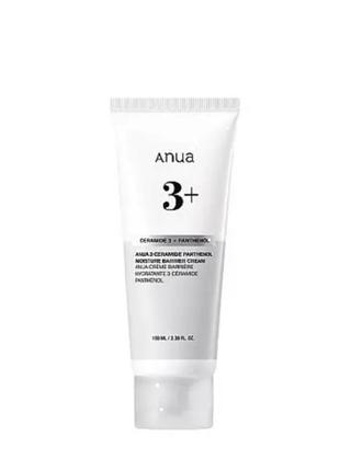 Керамид-пантенол увлажняющий барьерный крем anua 3 ceramide panthenol moisture barrier cream, 100 мл