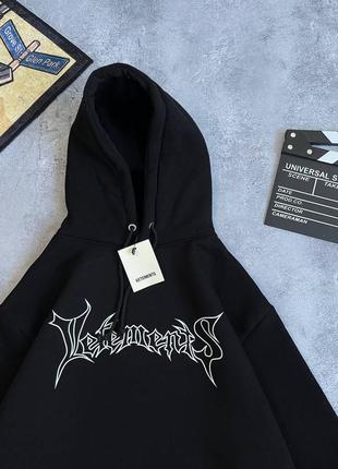 Черное худи vetements
