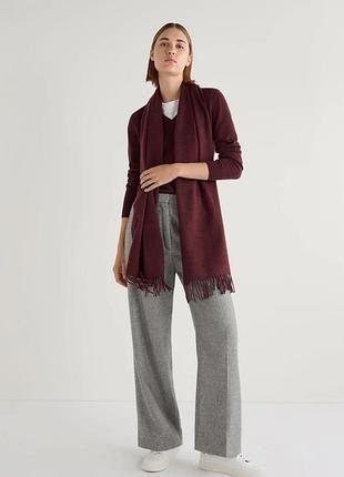 Нежный качественный шарф из натурального кашемира в трендовом цвете uniqlo,