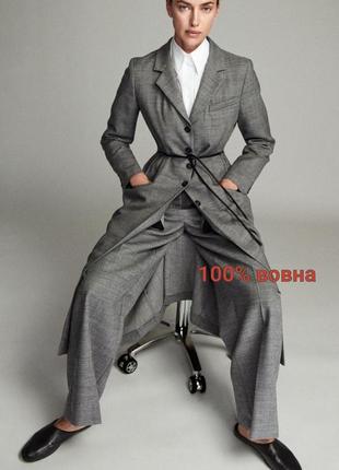 Прямі штани з 100%-ї вовни  zara original spain вовнянi штани зара