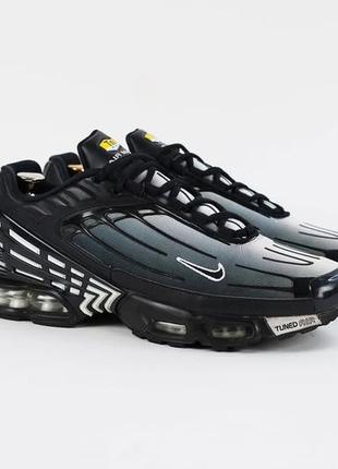 Кроссовки редкие мужские nike air max plus iii black размер 43-44