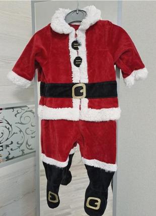Комбінезон санта новорічний різдвяний дід мороз на 3-6 місяців