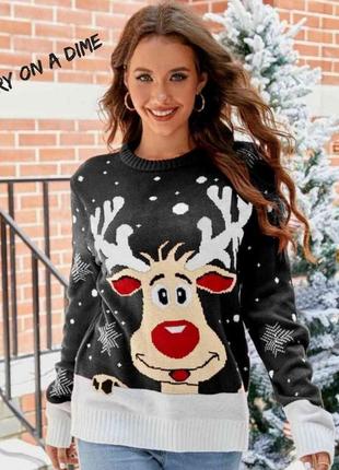 Новорічні светри  🎄 🦌 з оленями❗ 🎄 🎅   size: m/l.