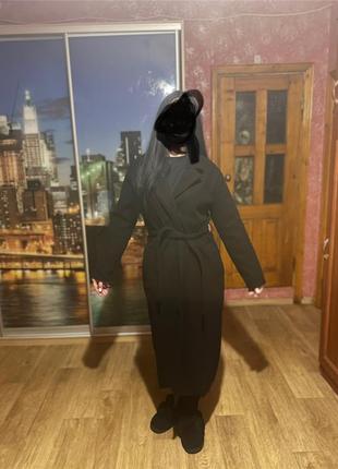 Кашемировое пальто приталиное