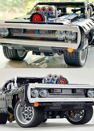 Конструктор суперкар dodge charger 1077 дет. (lego technic) 7