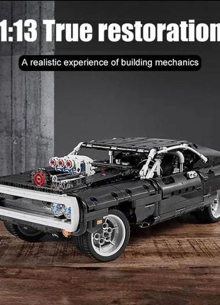 Конструктор суперкар dodge charger 1077 дет. (lego technic) 4