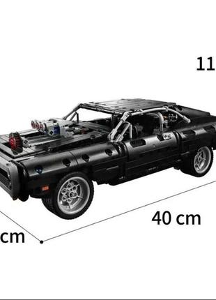 Конструктор суперкар dodge charger 1077 дет. (lego technic) 3