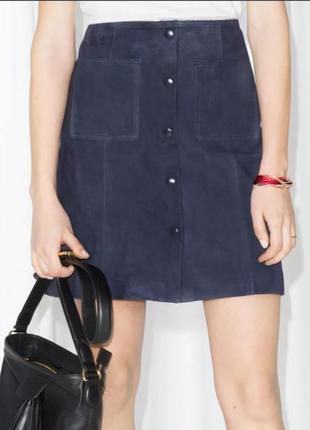 Люкс бренд замшева міні спідниця натуральна замша & other stories cos