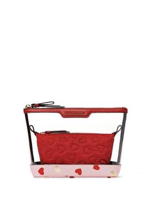 Косметичка 2 в 1 am/pm beauty bag duo червона