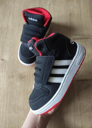 Крутые детские высокие кроссовки ботинки adidas, оригинал, р.26