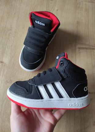 Крутые детские высокие кроссовки ботинки adidas, оригинал, р.262 фото