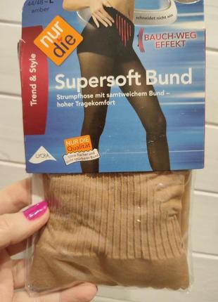 Тонкие колготки с бархатистым утягивающим животик єффектом