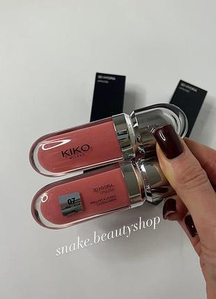 Блеск для губ kiko milano 3d hydra lipgloss 07 блеск кико мело