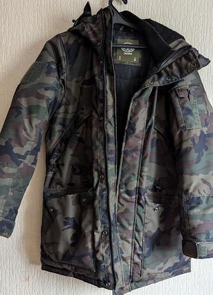 Куртка мужская или на парня pull & bear зимняя камуфляж