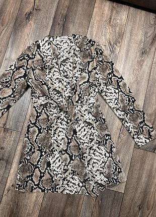 Женское платье леопардовый принт