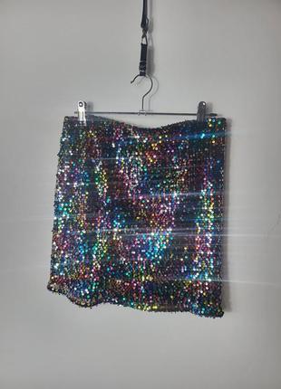 Юбка в паетки
