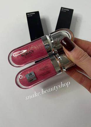 Блиск для губ kiko milano 3d hydra lipgloss 26 блиск кіко мілано