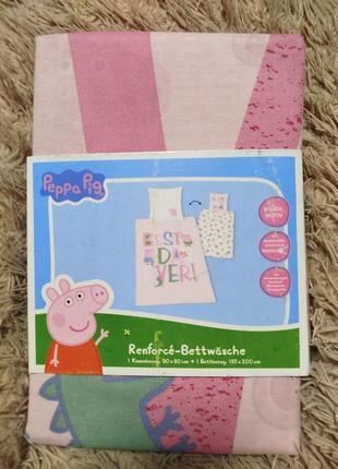 Детское постельное белье свинка пеппа renforce