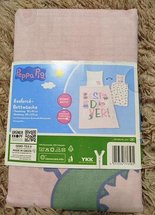 Детское постельное белье свинка пеппа renforce
