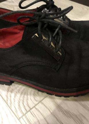 Туфли женские замш