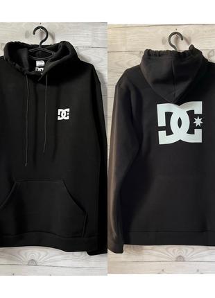 Худи на флисе джерси dc унисекс