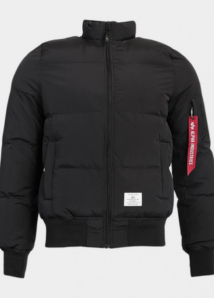 Зимова куртка, пуховик alpha industries ma-1 quilted, оригінал 100%