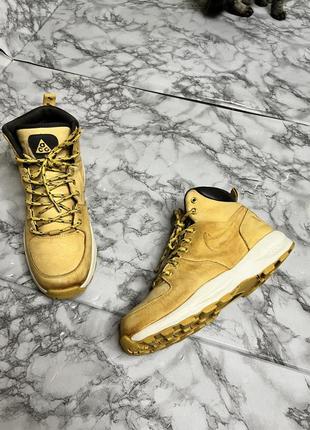 Ботинки водонепроницаемые кожа nike acg оригинал размер 43 27,5 см