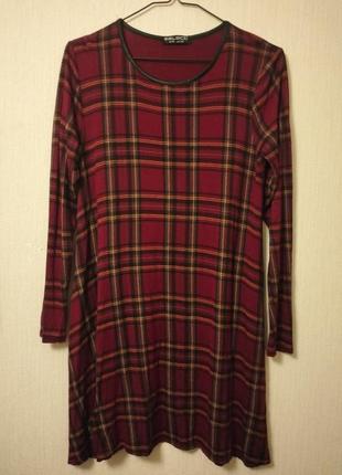 Сукня трапеція картата клітінка