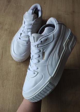 Крутые кожаные женские кроссовки puma , оригинал, р.41.