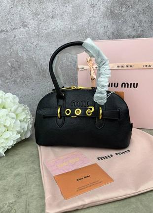 Сумка из натуральной кожи бренд miu miu