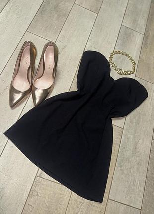 Чорна міні сукня(033)