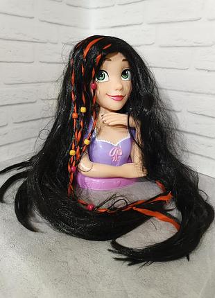 Перука довга темна, покахонтес, індіанка зі штучного волосся до образу або карнавального костюма