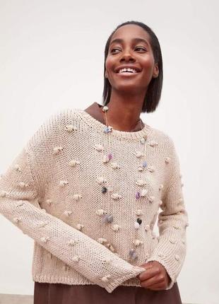 Вязаный мирор беж zara🔥