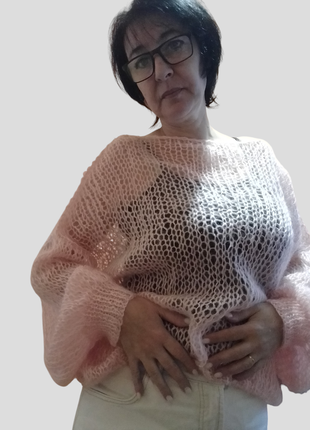 Паутинка, павутинка, светр оверсайз