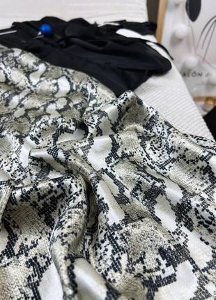 Атласная союзка в анималистичный принт h&m5 фото