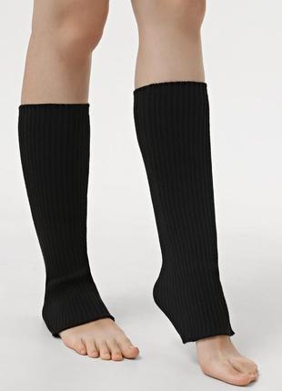 Гетри для гімнастики та хореографії чорні  довжина 40 см