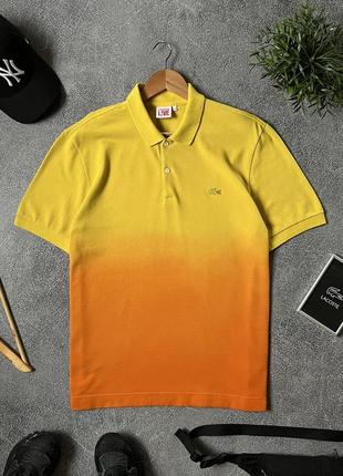 Мужское поло тенниска футболка с воротником lacoste оригинал размер l