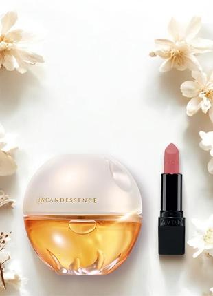 Incadessence avon и матовая помада ultra pure pink, набор по супер цене