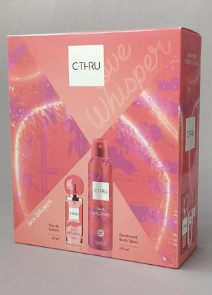 Sarantis c-thru love whisper подарочный набор для женщин