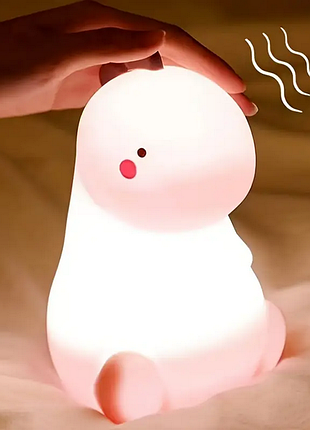 Силиконовий ночник динозавтр на батарейках ааа plg13